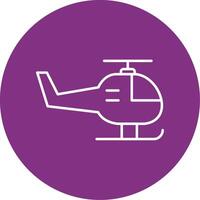 Hubschrauber Linie Mehrkreis Symbol vektor