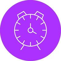 Alarm Uhr Linie Mehrkreis Symbol vektor