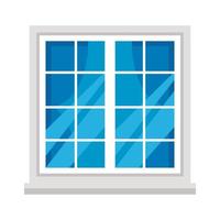 blaues Fenstersymbol vektor