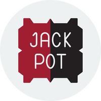 Jackpot-Vektor-Symbol vektor