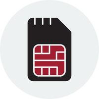 Vektorsymbol für die SIM-Karte vektor