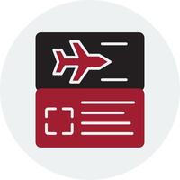 Vektorsymbol für Flugtickets vektor