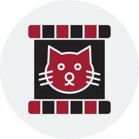 Katze Essen Vektor Symbol