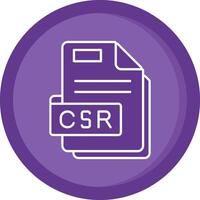 csr solide lila Kreis Symbol vektor