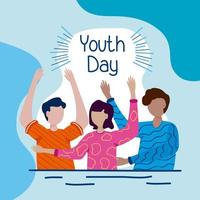 Happy Youth Day Banner vektor