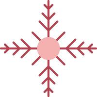 Schneeflocke solide zwei Farbe Symbol vektor