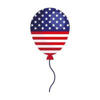 USA-Flagge im Ballon vektor