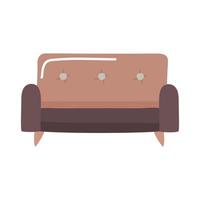 Zuhause braune Couch vektor