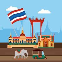 thailands kulturscen vektor