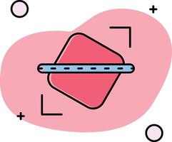 begradigen rutschte aus Symbol vektor