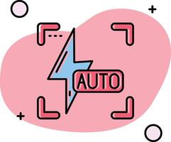 Auto Blitz rutschte aus Symbol vektor