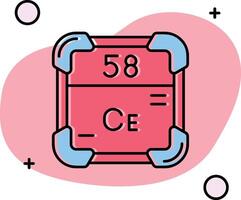 Cer rutschte aus Symbol vektor