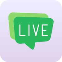 Live-Chat-Vektorsymbol vektor