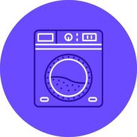 tvätt duo ställa in Färg cirkel ikon vektor