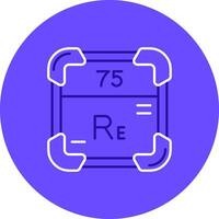 Rhenium Duo Melodie Farbe Kreis Symbol vektor