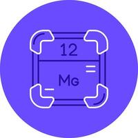 magnesium duo ställa in Färg cirkel ikon vektor