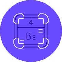 Beryllium Duo Melodie Farbe Kreis Symbol vektor