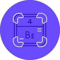 beryllium duo ställa in Färg cirkel ikon vektor