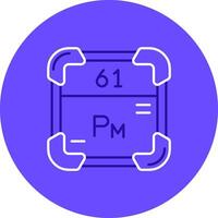 Promethium Duo Melodie Farbe Kreis Symbol vektor