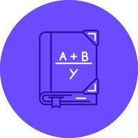 algebra duo ställa in Färg cirkel ikon vektor