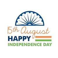 15. august glücklicher unabhängigkeitstag banner vektor