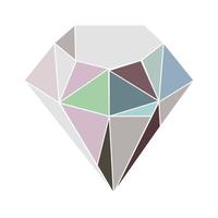 Diamant Kristall Edelstein vektor