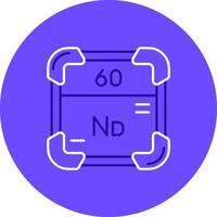 Neodym Duo Melodie Farbe Kreis Symbol vektor