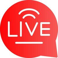 Live-Chat kreatives Icon-Design vektor