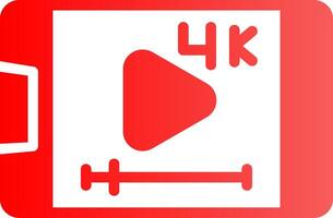 Video-Streaming kreatives Icon-Design vektor