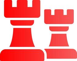 schack torn kreativ ikon design vektor
