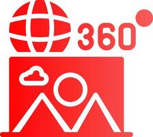 360 Bild kreativ Symbol Design vektor