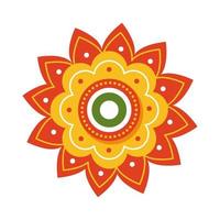 indisk blomma ikon vektor