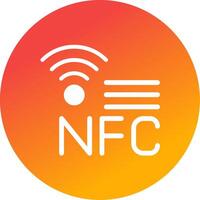 nfc kreativ ikon design vektor