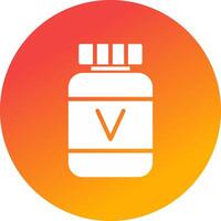 Vitamin kreatives Icon-Design vektor