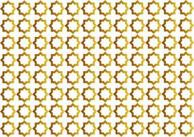 arabiskt mönster med gyllene färggradient 5 vektor