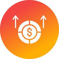 Cashflow kreatives Icon-Design vektor