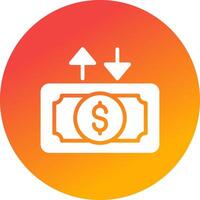 Cashflow kreatives Icon-Design vektor