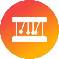 Newton Cradle kreatives Icon-Design vektor