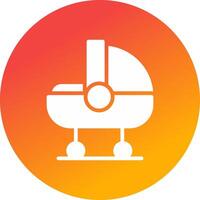 Babybett kreatives Icon-Design vektor