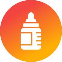 Babyflasche kreatives Icon-Design vektor