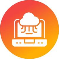 Cloud-Service kreatives Icon-Design vektor