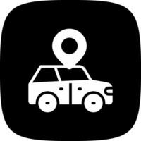 kreatives Icon-Design für den Standort des Autos vektor