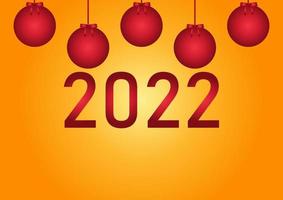 neues Jahr 2022 Thema Hintergrund 2 vektor