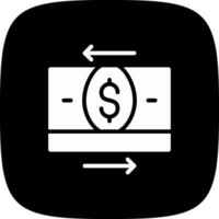 Geldüberweisung kreatives Icon-Design vektor
