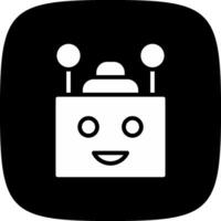 Chatbot kreatives Icon-Design vektor