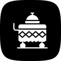 Food Cart kreatives Icon-Design vektor