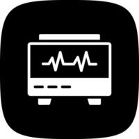 EKG-Monitor kreatives Icon-Design vektor