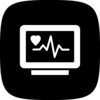 EKG-Monitor kreatives Icon-Design vektor