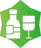 Wein kreatives Icon-Design vektor