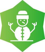 Schneemann kreatives Icon-Design vektor